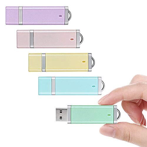 USB記憶装置 32GB USB2.0 5個仕掛ける KOOTION USB記憶装置・閃光電球運転 旗がしら式 パウダーコンパクト 軽さ 超弾丸道路資料遷らす 大電気容量 読み込む最大限度60MB/秒資料遷らす Windows パソコンに相応う (五色：青、紫、緑