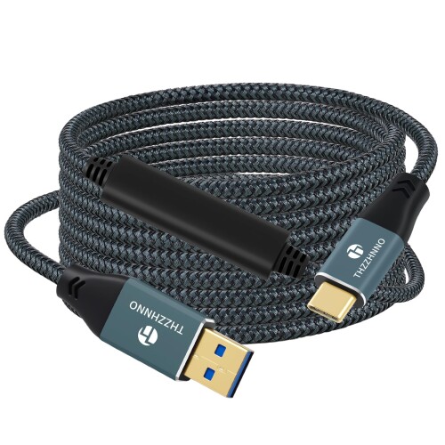 Thzzhnno USB C - USB-A 有線テレビ 10Gbps 8M、USB 3.1 USB 3.2 Gen2 資料伝える有線テレビ 、USB Type C吊りひもiPhone/MacBook Pro/iPad Pro用