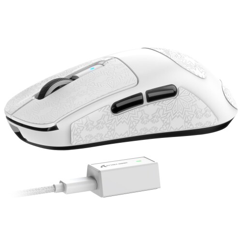 ATTACK SHARK R6 超軽量 ワイヤレス8Kゲーミングマウス　ホワイト 楽天市場】【送料無料】ATTACK SHARK R6 ゲーミングマウス 超
