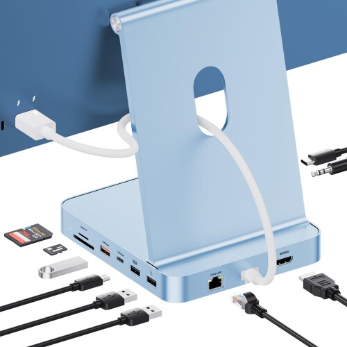 PULWTOP 11 インチ 1 USB C こしき iMac 24in 2021 2023 2024用 iMac M1 M3 M4 佩び物 USB Hub こしき HDMI 4K, 2.5G イーサネット, M.2 SSD取りひろげる (SSD含まない), USB-C/A 3.2, USBC 2.0 \u0026 7.5W最終生産物, 2 x USB A 2.0, SD/TF, 3.5粍ジャ