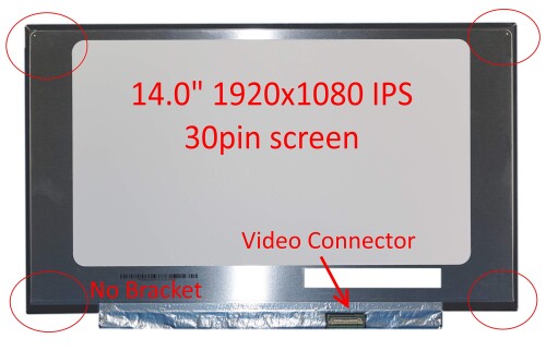 FULLCOM 14\" B140HAN04.0 NV140FHM-N3B NV140FHM-N4B NV140FHM-N4H NV140FHM-N4K NV140FHM-N35 NV140FHM-N48 NV140FHM-N51 N140HCA-EAC 専用 広視角 非光沢 液晶パネル タッチ非搭載