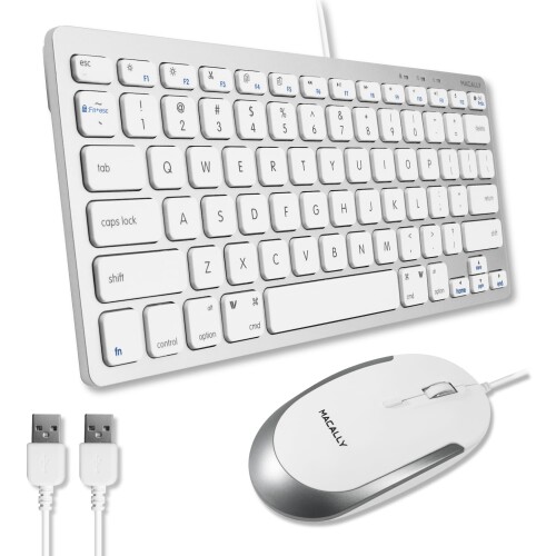 MACALLY mac 鍵盤 USB A 有線 パウダーコンパクト 大きさ US取り合わせ mac Windows兼用 静音性 シザースイッチ（パンタグラフ) フルサイズ 78手がかり 在宅仕え奉る 二十日鼠付 テレ細工物 MacBook Pro/Air、iMac、Mac Mini/P