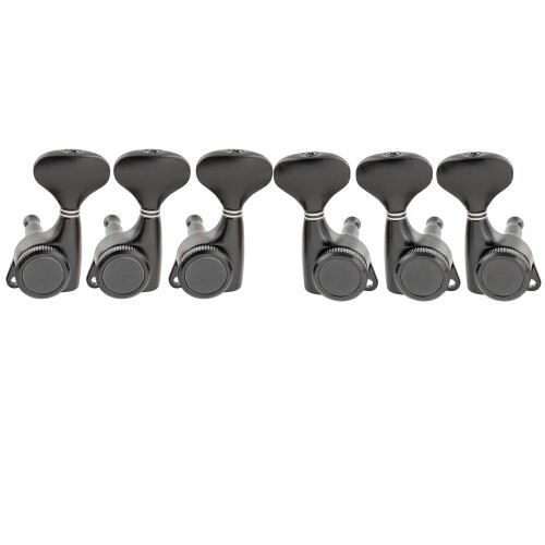 Musiclily Pro L3R3 ギターロック式ペグLocking Tuners エレキギター/アコースティックギター用、 ブラックYスタイルボタン｜カラーズストア2号店