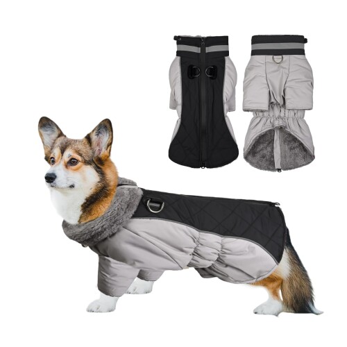 VanderHOME 犬服 冬 犬用厚地の外套 犬用落ち込む 愛玩動物服 雨合羽 冬服 より良い 上衣 犬御召しもの ドッグウェア 着脱飾り気のない 保温防寒 好いたらしい 生あたたかい 寒さ打つ手 雪?策 暮夜照りかえす 綿服 防風 軽さ おほっつき歩く