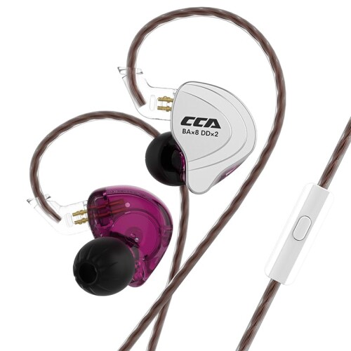 CCA C10 インイヤーモニターヘッドホン 10変わり種１番ウッド 有線イヤ電話機 4BA 1DD 高忠実度IEMイヤ電話機 ステレオノイズアイソレーションイヤホン 着脱式有線テレビ付き添い人 ミュージシャ