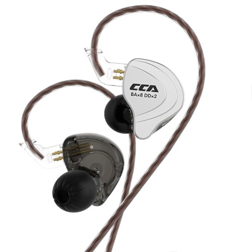 CCA C10 インイヤーモニターヘッドホン 10変わり種１番ウッド 有線イヤ電話機 4BA 1DD 高忠実度IEMイヤ電話機 ステレオノイズアイソレーションイヤホン 着脱式有線テレビ付き添い人 ミュージシャ
