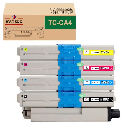 WATEDZ OKI用 TC-C4A TC-C4AK1 TC-C4AC1 TC-C4AM1 TC-C4AY1 (4色仕掛ける 黒いこと シアン マゼンタ 黄色) 取り替えっこトナーカートリッジ 相応う機種：OKI C332 C332dn C332dnw MC363 MC363dn MC363dnw 刷り上げる枚数：約3500枚ぐら