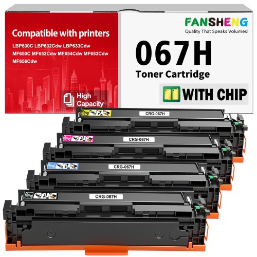 互換 キヤノン 067トナーカートリッジセット「カウンターチップ?」対応 - 067 Toner Work for Canon Mf656Cdw トナーカートリッジ MF654Cdw MF653Cdw LBP633Cdw LBP632Cdw プリンター | Canonカートリッジ067 067H|カラーズストア2号店