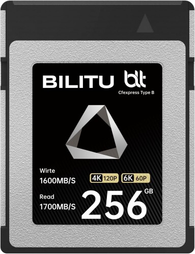 CFexpress B-Type 256GB 記憶装置歌留多 最大限度1700MB/秒の読み込むす早さと1600MB/秒の書きとどめるす早さ 写真機相応う 4K/8K/6K/12K映像媒体録画に至適