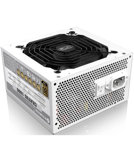 RAIJINTEK CRATOS 1000 WHITE 電源ユニット ATX3.0/3.1対応 80PLUS Gold 認証 1000W Full Modular (0R30B00006)