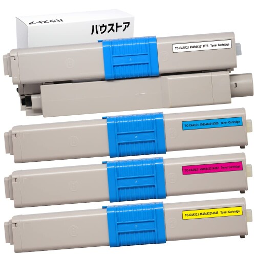 バウストア OKI TC-C4AK2 TC-C4AC2 TC-C4AM2 TC-C4AY2 取り替えっこトナーカートリッジ ４色仕掛ける COREFIDO C332dnw MC363dnw