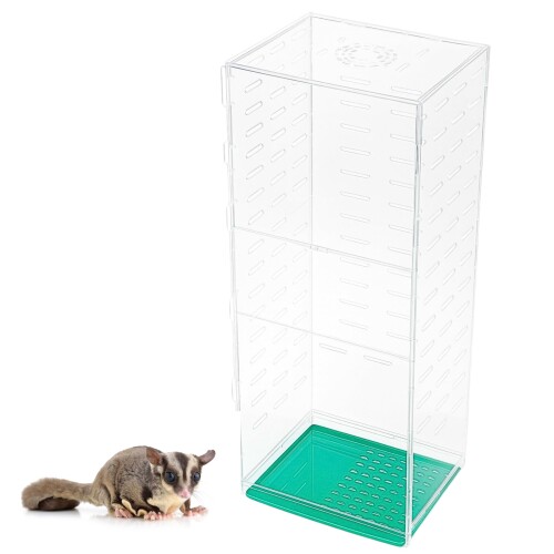 HaNaRuNa アクリル樹脂伏せ篭 360度 フクロモモンガ デグー アクリル樹脂御部屋 伏せ篭 大型 小毛の荒物 大きめ カスタム 自由自在 (120糎)