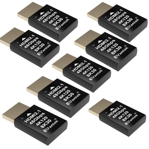 4K 120サイクル HDMI 2.1 ダミー繋ぎ ? マイコン、VR天々書き割り、記号貨幣マイニングスゴーストディス用の想い浮かべるディスプレイエミュレーター | 8K @30サイクル、ヘッドレプレイアダプター-8P相応う
