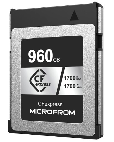 MICROFROM デジタル 記憶装置歌留多弾丸道路動作 読み出し機敏さ1700MB/s 書きとどめる機敏さ1700MB/s 8K RAW画像書きとどめる相応う 960GB