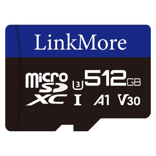 LinkMore 512GB マイクロSDカード Nintendo Switch対応/MicroSDXCカード / U3 / A1 / V30 / SDアダプター付 (最大読込95MB/s)｜カラーズストア2号店