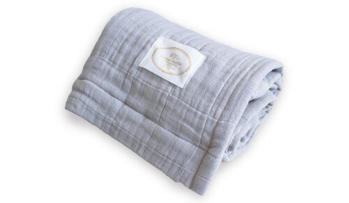 コットンフィーユ(cotton feuille)1年中快適に使えるふかふかボリュームガーゼ 日本製 織物の匠ならではの品質(ベビー/アッシュグレー) 6,611円