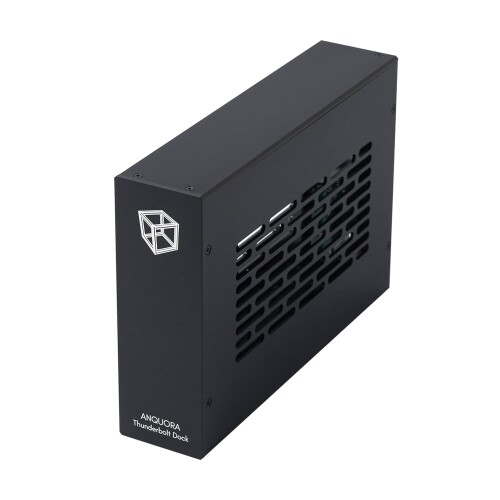 ANQUORA Thunderbolt 3 - PCIe Dock、PCIe 3.0 x16拡張スロットインプット、PCIe歌留多用外の方エンクロージャ 万覚え帳マイコン/事務机とっ始め用 DeckLink Capture Card相応う 軽銀アロイハウジング (TD1-L)