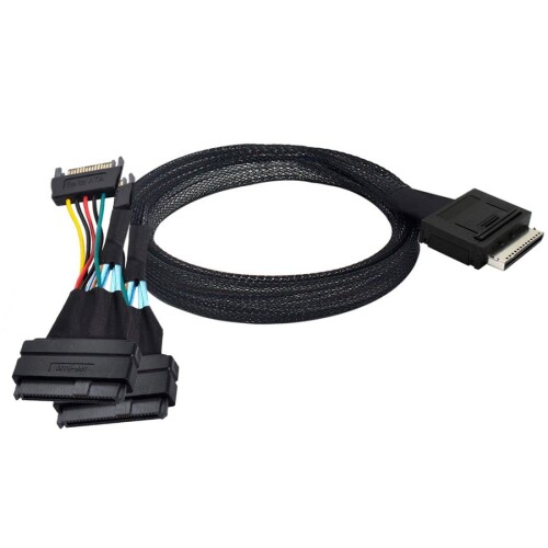Chenyang SFF-8611 - SFF-8639有線テレビ、OCuLink PCIe PCI-Express SFF-8611 8X 8降雨から2 SFF-8639 U.2 4X SSD データアクティブケーブル 50糎