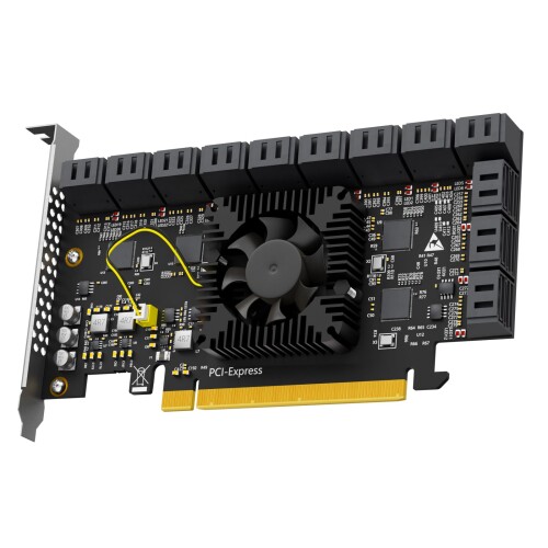 GLOTRENDS SA3824 24界面PCIe X16 SATA3.0取りひろげる歌留多、osトランクを受け支える、Windows,リナックス,Mac os,NASと取り替えっこ性あり