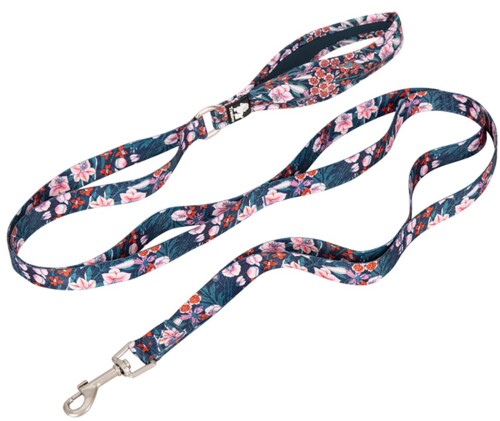 cocomall 六箇所持ちハンドル犬用リード 小型、中型、大型犬用 訓練用 ロングリード ペット用品 ナイロン製 通気性 調節可能 メッシュペット (S,Navy Blazer)