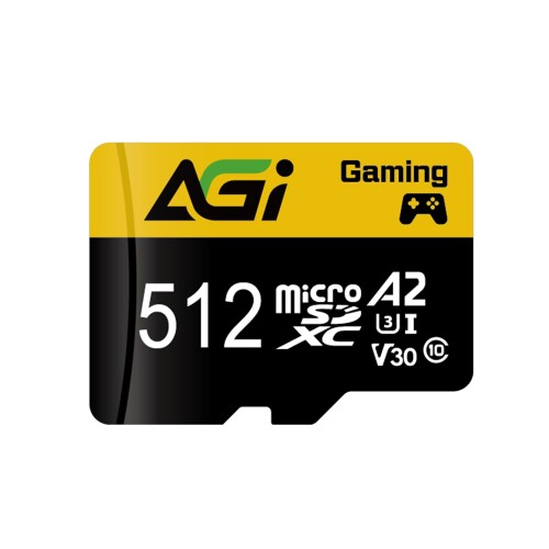 AGI 512GB MicroSD歌留多 TF138 4K相応う Switch 製造業者動くこと突きとめる済 読み込みす早さ最大限度98MB/s A2 U3 V30 C10 アダプタ付き添い人