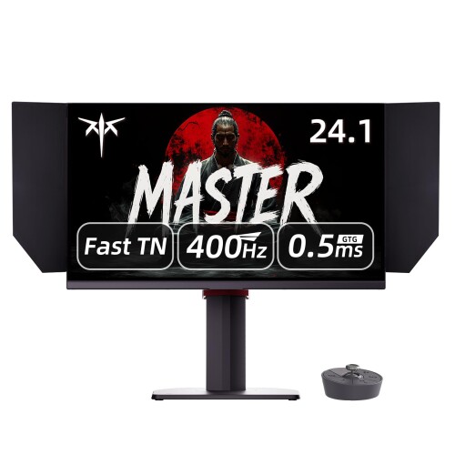 KTC 24.1インチ ゲーミングモニター 400Hz 0.5ms（MPRT）Fast TN Display 350cd/m2 sRGB125%（色域容積）Adaptive Sync HDMI2.0&times;2 / DP1.4&times;2 / mini-USB チルト・回転対応 遮光フード付 VESA対応 3年保証 25M1｜カラーズストア2号店