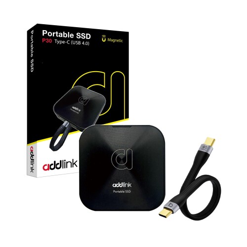 Addlink P30 Magsafe 外付け 1TB USB4 読出最大4000MB/秒 USB-C 防滴防塵 マグネットスナップ Iphone-ProRes対応 リーム ポータブルSSD PS5/PS4｜カラーズストア2号店