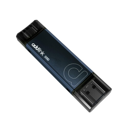 addlink P50 1TB Mini Portable SSD Stick 1050MB/s USB 3.2 Gen 2 Dual Type-C & Type-A Thumb Drive External Solid State Drive for iPhone 16/15 Pro Max ProRes,Steam Deck, PS5, Teslacar (Metal)｜カラーズストア2号店