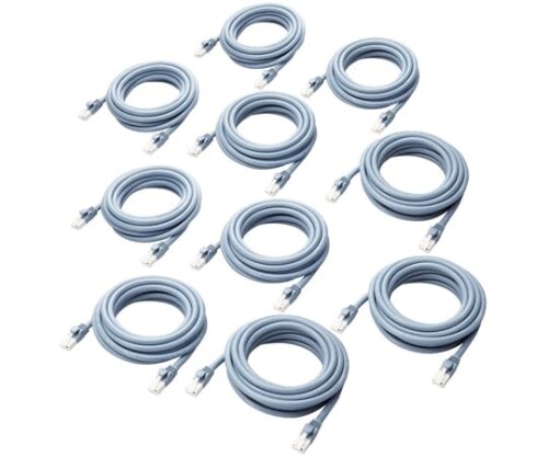 エレコム(ELECOM) ローカルエリアネットワーク有線テレビ CAT6A相応う EU RoHS言い付ける判定基準 爪折れ押しとどめる 飾り気のない包み操作手順 3m 青碧 10個書き割り LD-GPAT/BU3/RS1