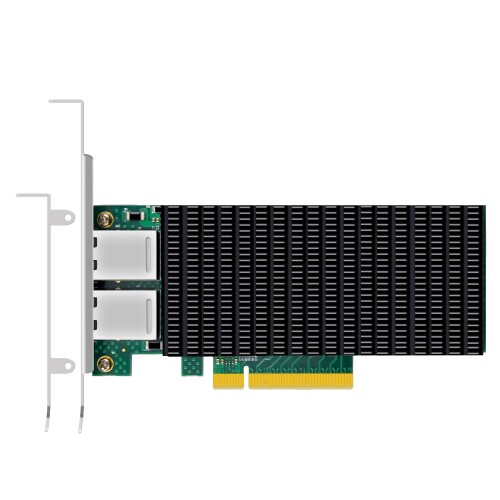 GLOTRENDS ST7318 2ポート 10Gb RJ45 LAN カード、Intel X540 コントローラ、PCIE 2.1 X8 インターフェース、Mac OS非対応