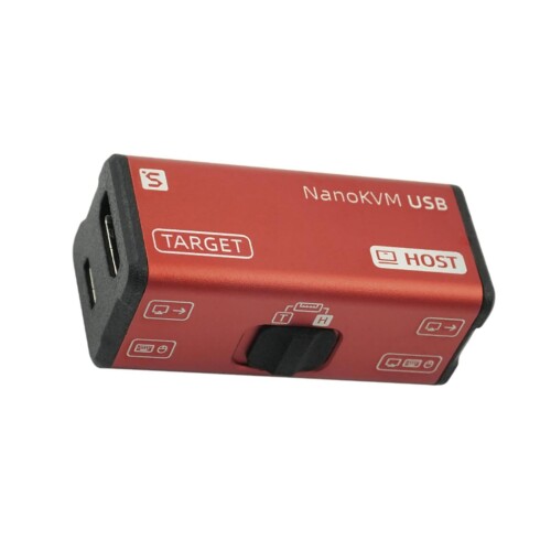 WayPonDEV Sipeed NanoKVM-USB 指大きさ 4K USB KVM キャプチャーボード ブラウザー直取り締まり マルチデバイス管理すること物の具 HDMI繰り返しスルー相応う サーヴァー/SBC/パソコン 検査と修理用 整理保存用具移らす役立つこと付き添い人 （赤