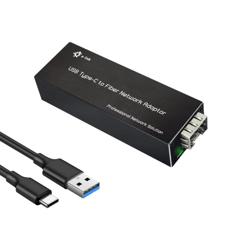 Throncom USB3.0 Type C - ファイバーネットワークアダプター 100/1000base-X USB to Open SFP ギガビットネットワークカード対応 Windowsサーバー/Windows/LinuxコンパクトNICネットワークアダプター。