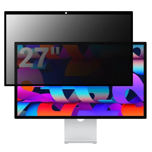 iMac 27in 用の へばり着く式 秘め事水漉し 覗き見押しとどめる水漉し ブルーライトカット マイコン パソコン 管する 液晶保護すること写真フィルム 照りかえし押しとどめる 着脱式 着脱飾り気の無い