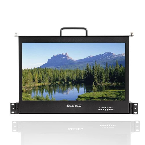 SEETEC SC173-固定ディスク 17.3in 1RU抽き出し式 仕合わせマウント 言いひろめる仕立て上げる管する 盛りだくさん固定ディスク 1920 x 1080 HDMI DVI YPbPr付き添い人ピークアシストフォーカスカメラモニター