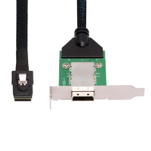xiwai Mini SAS 内部的 SFF-8087 36いの一番 雄 - 外の方 SFF-8088 刃針取りひろげる有線テレビ 50珊 PCBA ロープロファイルブラケット付き添い人