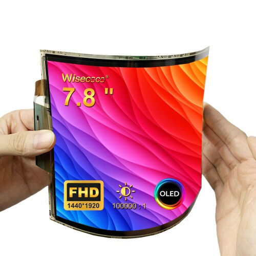 折り曲げ可能なディスプレイ裏表2枚wisecoco 6インチ 2K Amazon.co.jp: wisecoco 6インチ 2K 1440 * 2880 フレキシブル