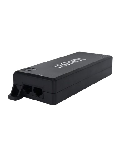 LINOVISION ギガビット 90W パッシブ POE インジェクタ、シングル ポート PoE インジェクタ、10/100/1000Mbps Hi-POE ミッドスパン、PTZ カメラ、VoIP 電話用 POE パワー インジェクタ