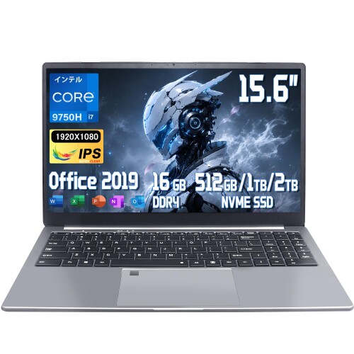 Core I7ノートパソコン15.6インチ/DDR4 16GBメモリ/NvMe (16GB+960GB) 1920*1080 IPS 第九世代Core I7-9750H MS Office 2019/6コア12スレッド 2.6~4.5Ghz｜カラーズストア2号店