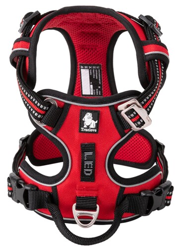 cocomall 2020新型 犬用ハーネス 犬用胴輪 ドッグ ペット用品 ハーネス 3M反射材料 訓練 ナイロン製 小型犬、中型犬、大型犬に向け 通気性 調節可能 (XS, レッド)