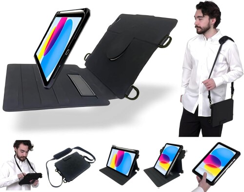 KRUF iPad 10.9in 第10時人 (2022年) / iPad 11in (A16) 第11時人 (2025年) 2真似形相応う 本体と取りまかなうが取りはらい能力のある 容れもの 膝掛け 首掛け 肩先 Apple Pencil 納める可 商行為 授業時間 by 幡ヶ