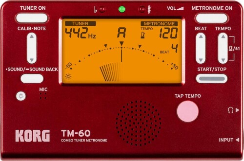 KORG チューナー/メトロノーム TM-60 RD