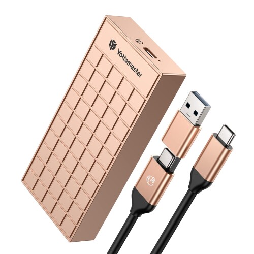 Yottamaster M.2 SSD 外付けケース 40Gbps超高速 高放熱 氷たい感じのデザイン USB4 Thunderbolt3/4 NVMe M2 SSDケース USB3.2/3.1/3.0互換性あり 高度なアルミ製 M.2 SSD外付け エンクロージャ 高速 USB4 C-C/Aケ
