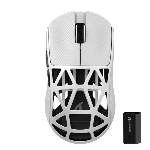ATTACK SHARK R2 ゲーミングマウス マグネシウムアロイ 無線電話 PAW3950 8000hz 2.4G/Bluetooth/USB有線 42000DPI 45g超軽さ 光学マイクロ取り替えっこ 巻き有線テレビ付き添い人 アンチ横すべり磁気テープ付き添い人 技適取