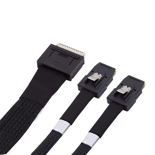 NFHK 50珊 PCIe SFF-8611 8雨水 デュアル SFF-8087 4x SSD 資料用活動的有線テレビ