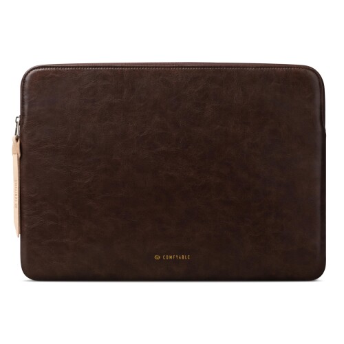 Comfyable Leather Laptop Sleeve Compatible with 16 Inch MacBook Pro M4 2024 & 15 Inch MacBook Air M4 M3 M2 2025, Briarwood