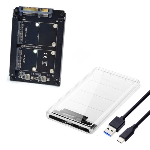 ChenYang MSATA SSD 2はたご屋1ジャズバンドJBODアダプタ 2.5inUSB Cハードドライブエンクロージャ付き添い人