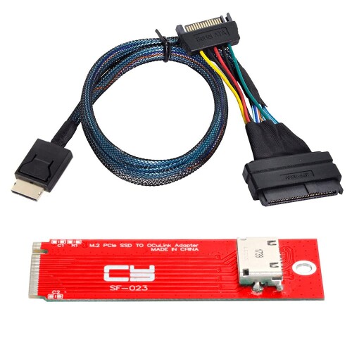 NFHK PCI-E 3.0有線テレビM.2 M.2 M-OCULINK SFF-8612 SFF-8611進行係りアダプター70