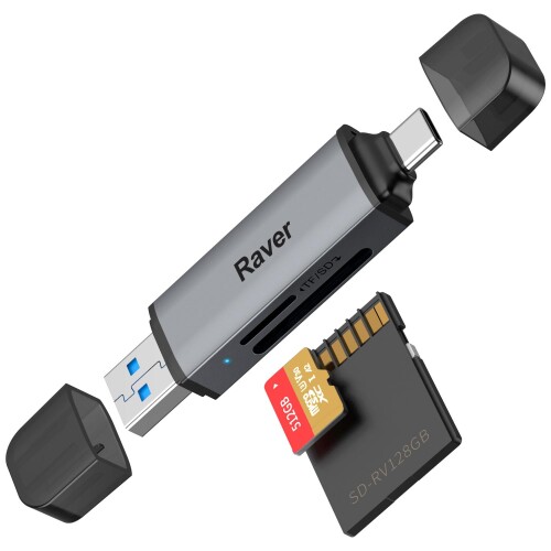 Raver Card 【楽天市場】Raver カードリーダー USB 3.2 DDR200モード 最高190MB/s超高速転送 Type-C OTG対応 2-in ...