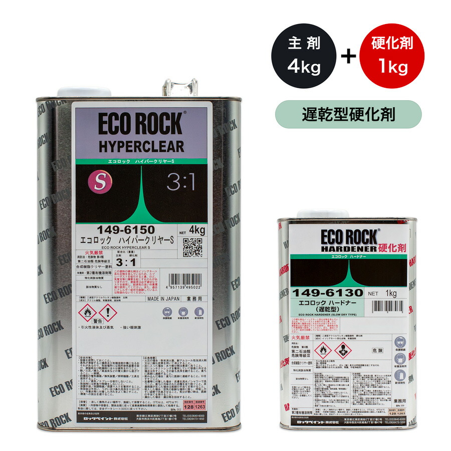 楽天市場】エコロック ハイパークリヤーハードナー 149-6120 【標準型