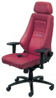 RECARO レカロオフィスチェア 24H CHAIR レザーワインレッド 7210891-818|コルトスピード店